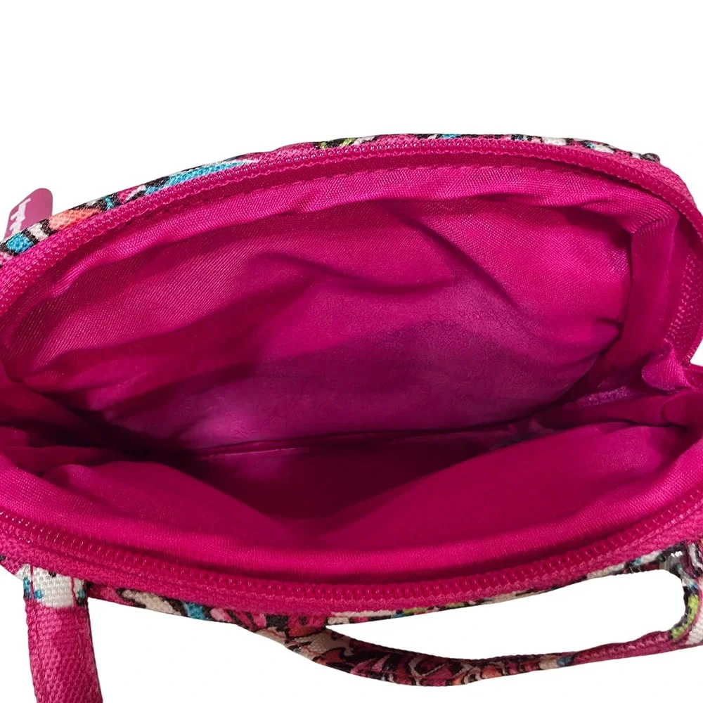 Vera Bradley Pink Floral Paisley RFID All in One Crossbody Bag 20752-L13 - Picture 6 of 10